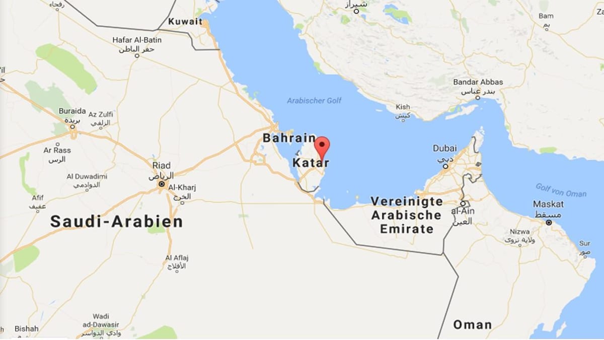 karta Doha Qatar na karti svijeta