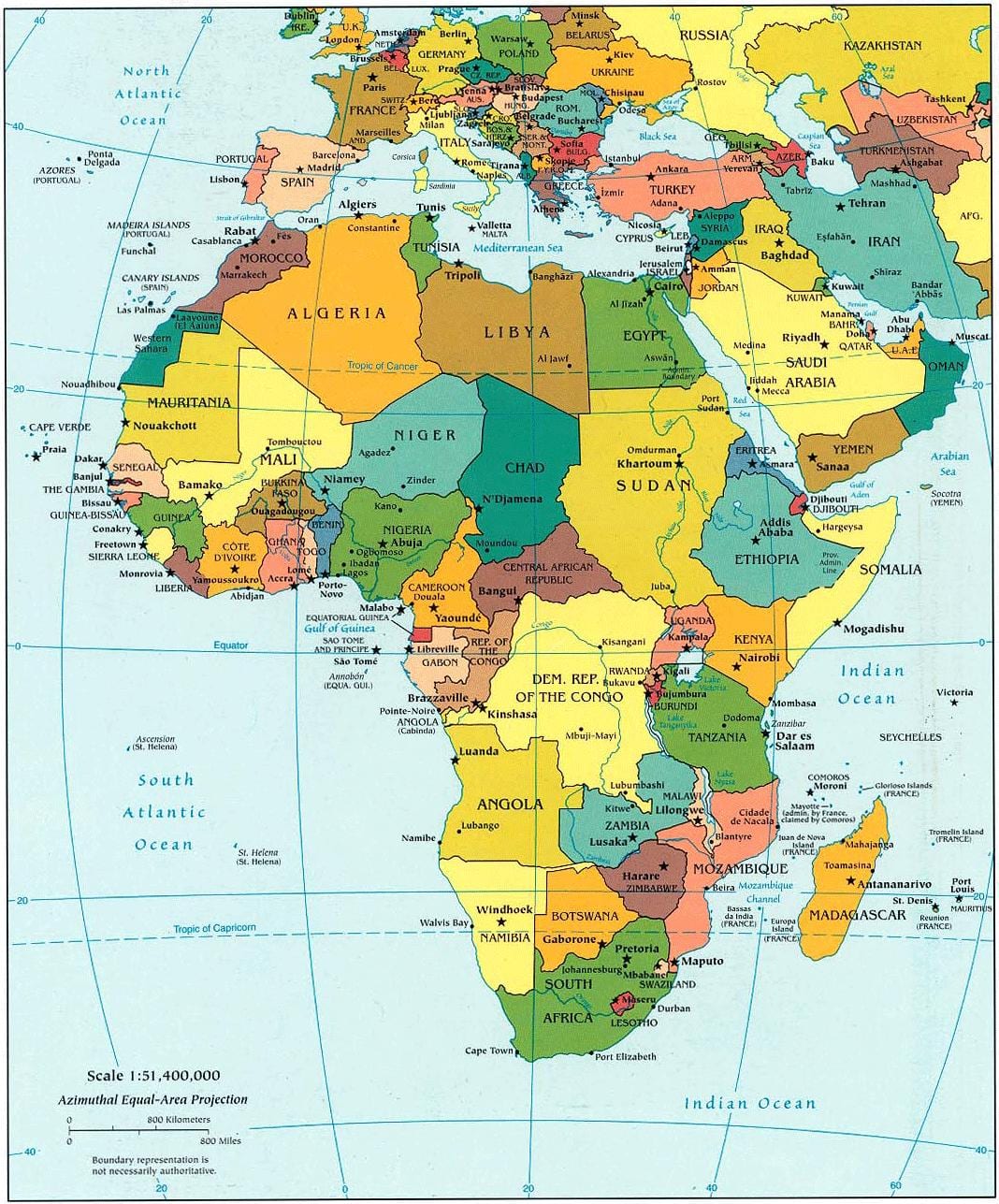 Karta Katara U Africi 