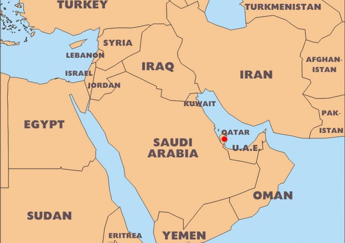 Katar je zemlja na karti svijeta