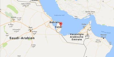 Karta Doha Qatar na karti svijeta