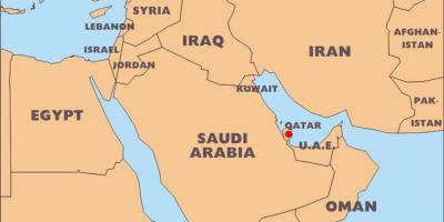 Lokacija na karti svijeta u Kataru 