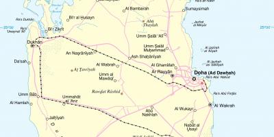 Katar road rute na karti
